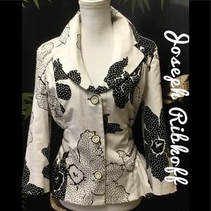 Joseph Ribkoff Smocked Waist Jacket